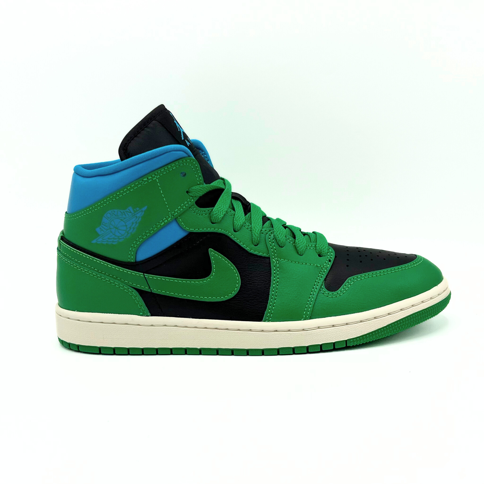 Air Jordan 1 Mid WMNS (Lucky Green)