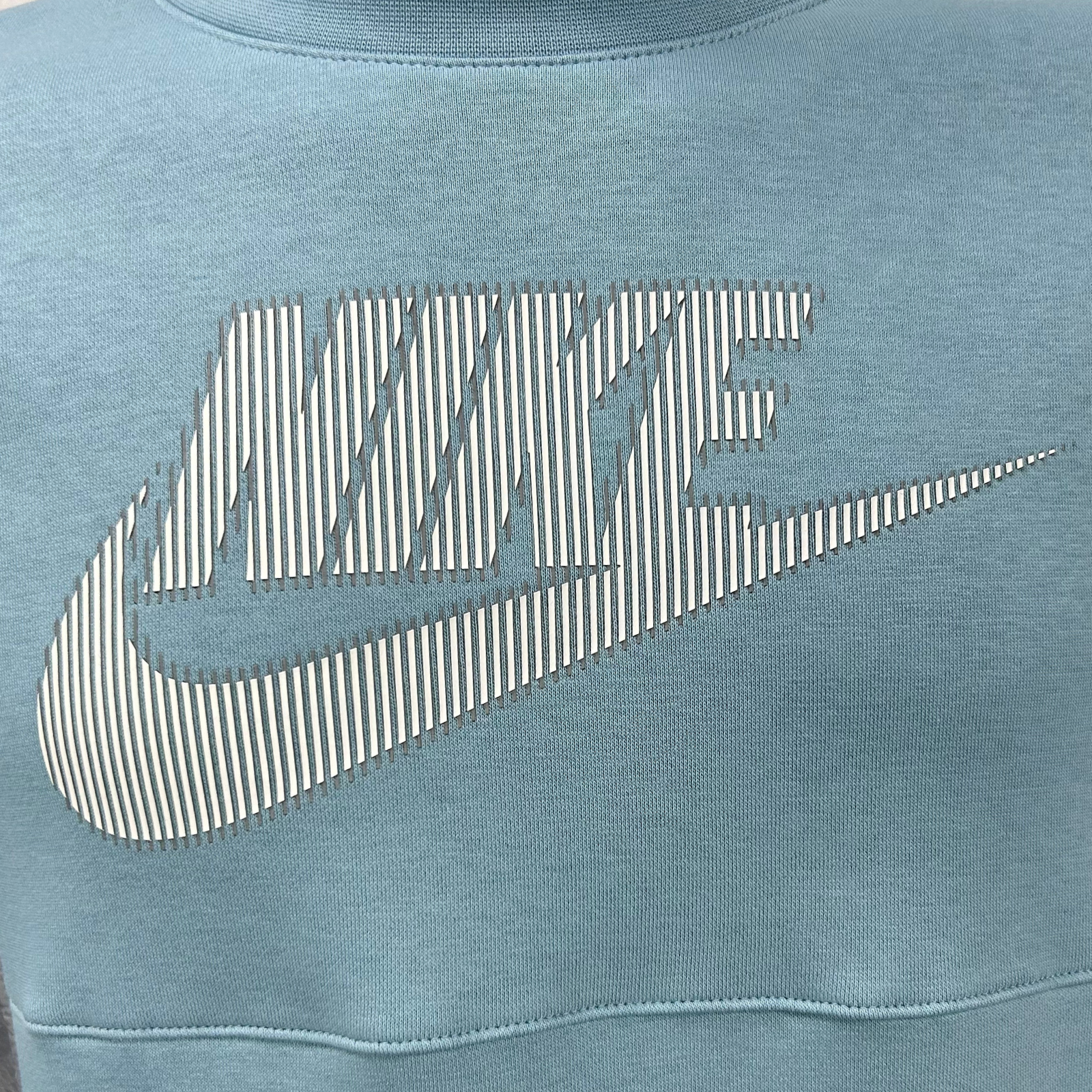 Nike Air Logo Sportswear Hybrid Fleece Sweater/Crewneck (Blue)