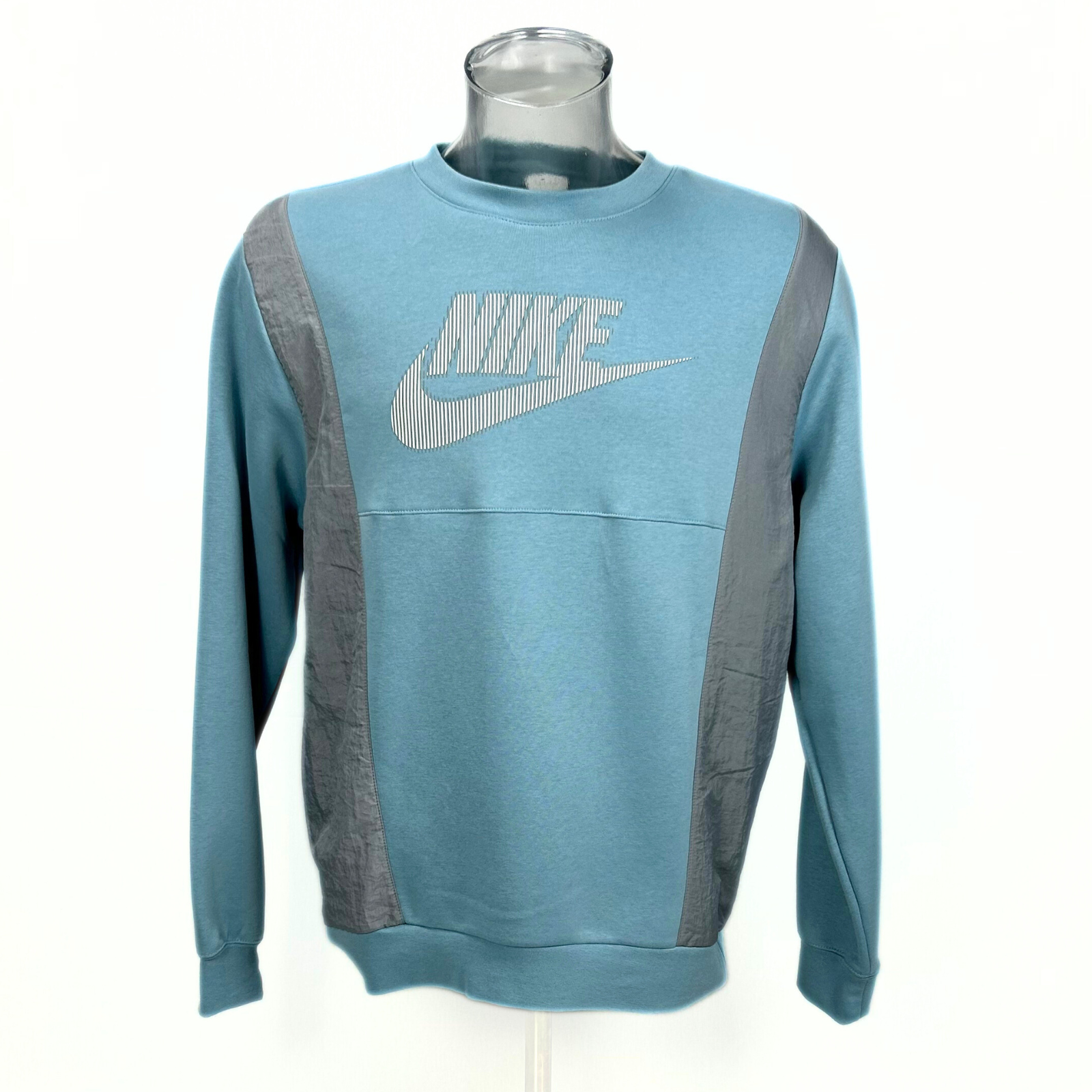 Nike Air Logo Sportswear Hybrid Fleece Sweater/Crewneck (Blue)