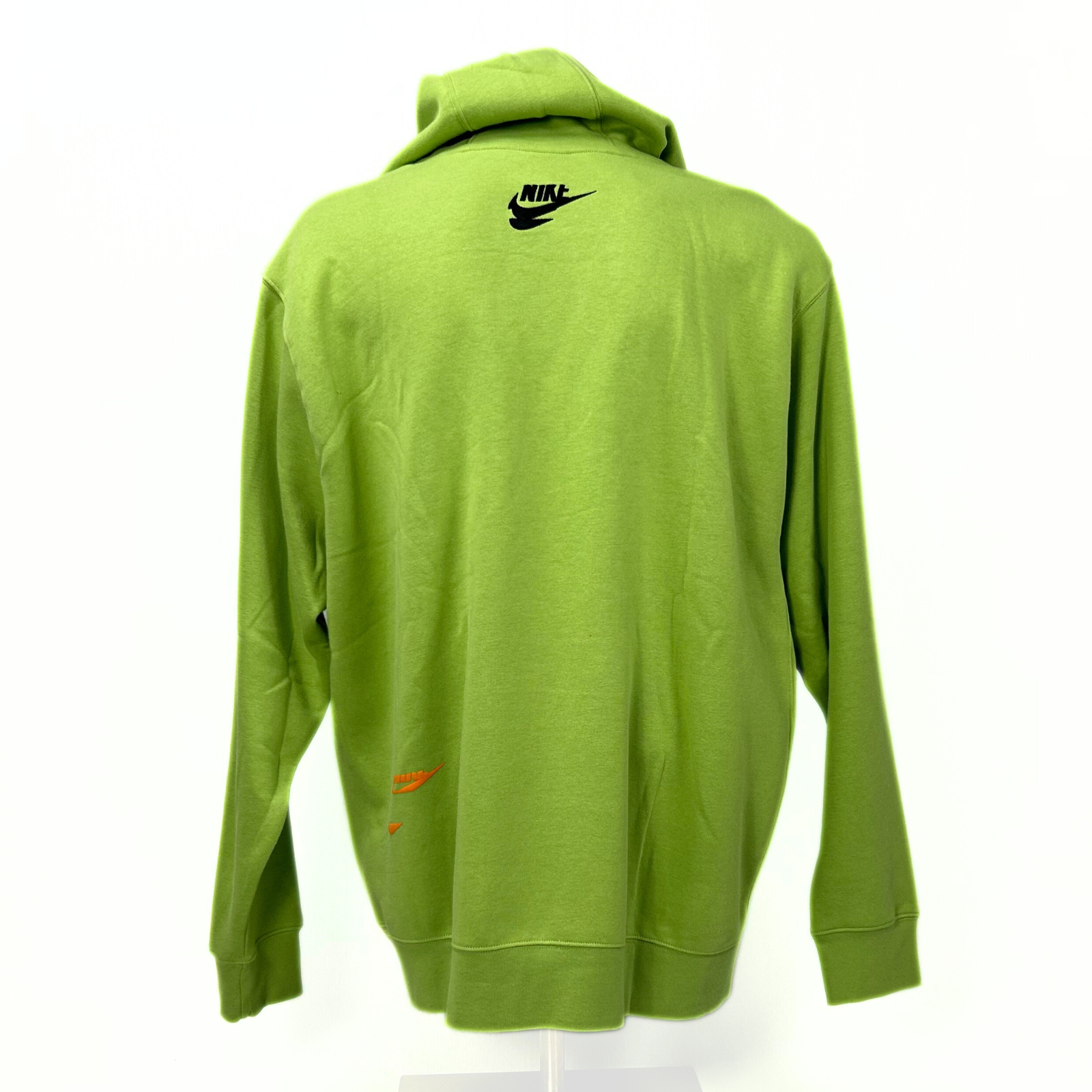 Nike Double Logo Sportswear Essentials+ Fleece Hoodie (Futura Green)