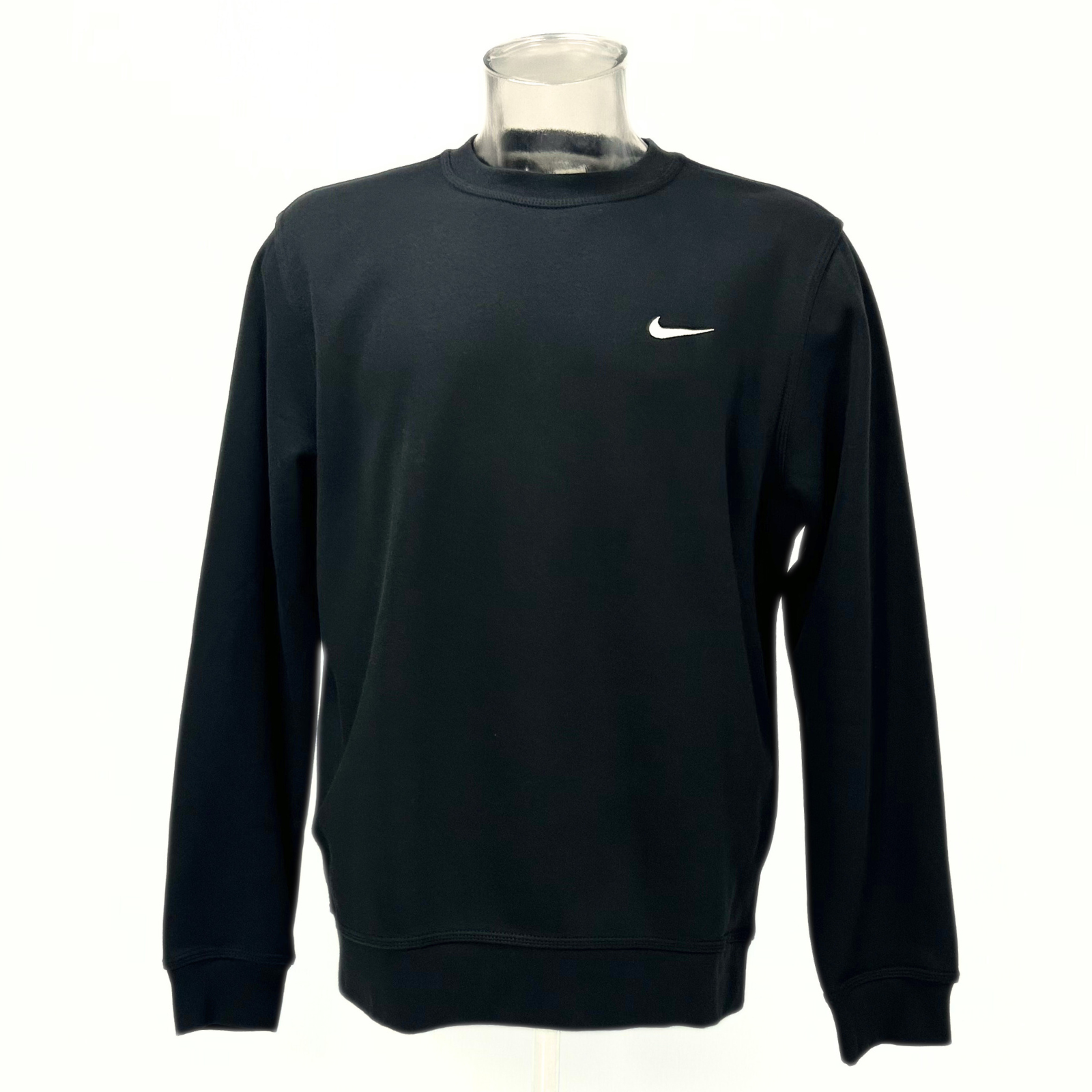 Nike Sportswear Club Fleece Swoosh Sweater/Crewneck (Black)